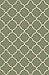 Indoor Doormat Rubber Backed, 30 inch x 18, Trellis Teal, Non Slip, Kitchen Rugs and Mats