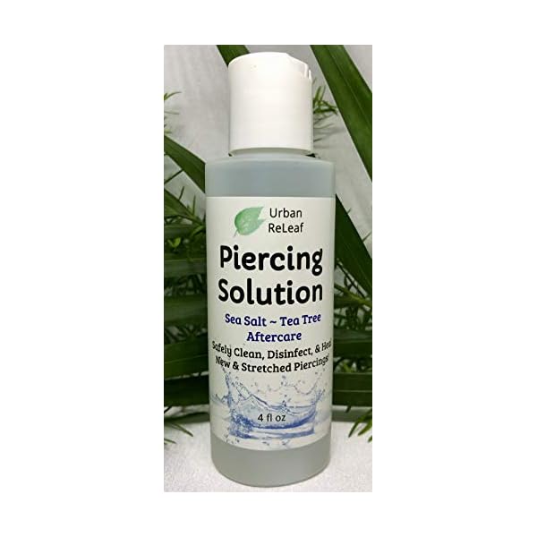 Urban ReLeaf Piercing Solution ! Healing Sea Salts & Tea Tree AFTERCARE