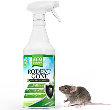 Eco Defense Mice Repellent - Humane Mouse Trap Substitute - 16 oz Organic Spray