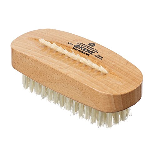 Kent - NB3 Nail Brush With a Row of Bristles on Back, Made of Beech Wood
