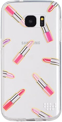 Samsung Galaxy s7 Case, Samsung s7 Cover, crazycov (tm)Ultra Slim Shockproof Dotted Pattern Soft TPU Back Cover Transparent Case Skin Shell for Samsung s7 (MAD FOR LIPSTI)