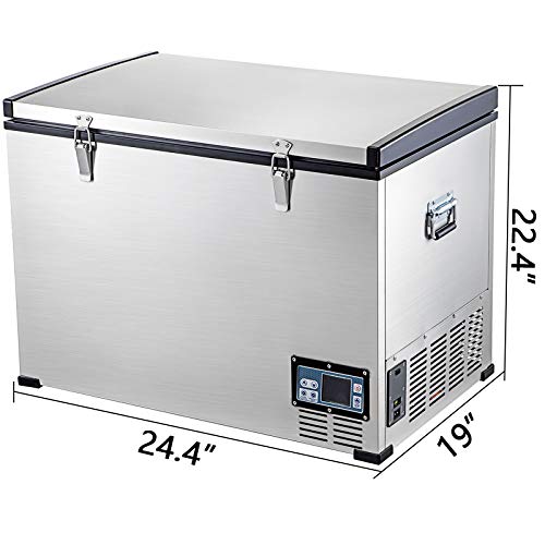 VEVOR Car Freezer,63 Quart Portable Chest Freezer,60L Deep Freezer