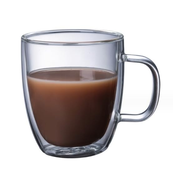 Double Walled Coffee Cups Latte Glasses Coffee Mug Insulated Drinking Glass Cappuccino Tea Cups Clear Double Layer Coffee Cups Hot Chocolate Cup with Handle Espresso Judge Milk Cup Cafe Mugs (350ml)