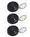 Colonial Tin Works Set of 3 Angel Tears Solar Powered String Light Mason Jar Lid Black