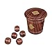 Wooden Dice Shaker Dice Cup for Family Includes 5 Wooden Dice