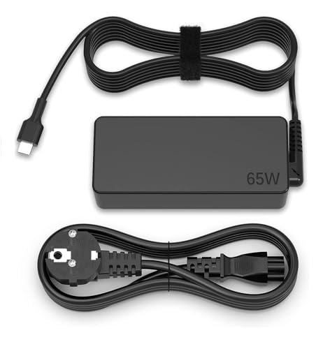BIUBOTY 65W Portable USB C Charger Compatible with Lenovo Thinkpad 300e 2nd Gen 100e C340 Yoga 720 S730 730 910 920-13ikb C740 X1 Carbon T480 T480s T580 Computer Power Adapter Computer Type-C