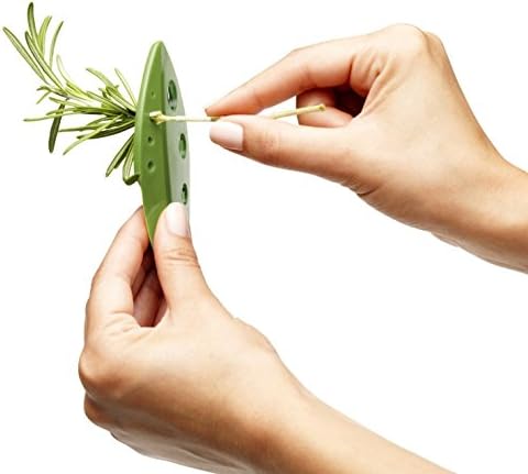 Herb Stripper &amp; Collard Greens: Kale, Chard, Rosemary, Thyme. It Separates Leaves From The Stem For a Few Seconds, The Flick Of The Wrist. Ideal For Standard Condiments! Color - "Green Day" - VITAUS