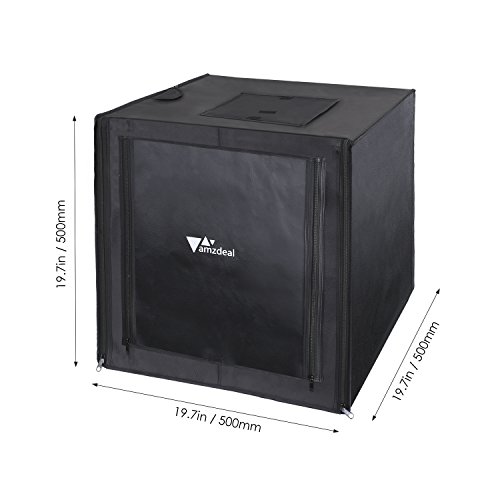 Amzdeal-Light-Box-Photo-Studio-20-x-20-inch-Professional-Photography-Tent-with-LED-Light-3-Backdrops-White-Black-Orange