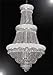 Gallery French Empire Crystal Chandelier Lighting H50 X W30 Good for Foyer, Entryway, Family Room, Living Room and More!