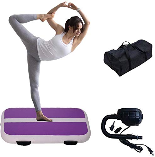 Tuexdo Sailor 3ft/10ft/13ft/20ft Inflatable Air Track, Tumble Track air Mat, Gymnastics Airtrack Training/Home Use/Cheerleading/Yoga/Water with Electric Pump