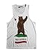 INTO THE AM California Party Republic Graphic Tank Tops for Men - Summer Beach Sleeveless Fashion Men's Tank Tops (White, Medium)