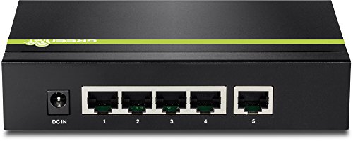 TRENDnet 5-Port Unmanaged 10/100 Mbps PoE Switch with 4 PoE Ethernet Ports, 802.3af, 31W Power Budget, 1Gbps Switching Capacity, Plug & Play, TPE-S50