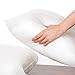 Phantoscope Pillow Inserts, Hypoallergenic 100% Virgin Fiber Square Form Microfiber Throw Pillow Inserts, Couch Bed Pillows, 12x20 Inch (Pack of 4)
