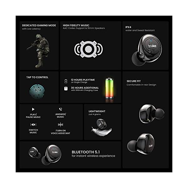 truke Fit 1+ True Wireless Earbuds with 