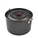 Fire-maple Outdoor Camping Pot Large Volume Pot Camping Hanging Pots Picnic Cooker Aluminum Cooking Pot， Bonfire Pot Campfire Potthumb 1
