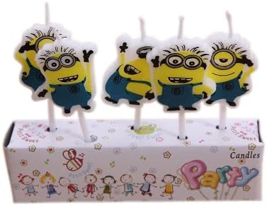 Lovely Birthday Candles Party Candles Cartoon Candles (Minions)