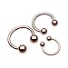 Rose Gold Septum Horseshoe Ring 16g 14g (Sold individually)