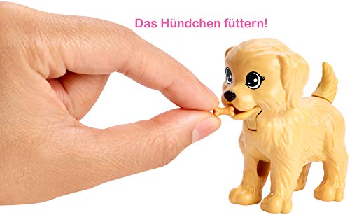 Barbie FXH08 - Hundesitterin, blond, Spielset mit 4 Hunden, mit einem Häufchen machenden und einem PIPI machenden Hund, mit Farbwechsel-Papier +mehr, Geschenk für Kinder im Alter von 3 bis 7 Jahren – Bild 6