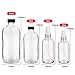 ESARORA Glass Spray Bottle, Clear Glass Spray Bottle Set for Essential Oils - Cleaning Products - Aromatherapy (16OZ x 2, 8OZ x 2, 4OZ x 2, 2OZ x 2)