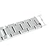 Fitian 16mm Stainless Steel Watch Band for Moto 360 2 (2nd Gen, Woman) Push-button Hidden Clasp Champagne Rose Gold Metal Silver Fit Other Smart Watches (Silver and Rose Gold)