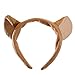 Wildlife Tree Plush Mountain Lion Ears Headband Accessory for Cougar Costume, Cosplay, Pretend Animal Play Safari Party Costumes