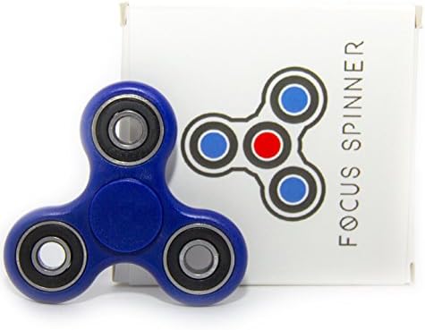 Focus Spinner - (4 Colors) Fidget Toy For Anxiety Stress Relief Attention Focus For Children / Adult Gift ADHD (Blue)