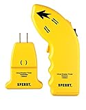 Sperry Instruments CS550A Circuit Breaker Finder, Quickly Locate AC Circuits/Fuses, Visual LED, Plug Style Transmitter/Auto-Sensing Receiver, 80-140V