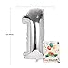 Lovne 40 Inch Jumbo Silver Number 1 Balloon Giant Prom Balloons Helium Foil Mylar Huge Number Balloons 0 to 9 for Birthday Party Decorations Wedding Anniversary