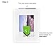 Golden State Art, 10 Pack 8x10 Slip-in photo Mats Kits For 5x7 Photos, Pre-Pasted Backing Boards, Acid-Free, 8-Ply Thick Cardboard Frames, With Clear Storage Bags (White)