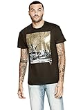 GUESS Men's Nayland Metallic Tee