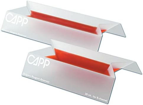 CappOrigami CA40505 Reagent Reservoirs for Eight and Sixteen Channel Pipettes, 30 mL, Bag of 50 Pieces