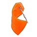 BlueCosto 2 Pack Luggage Tag Label Suitcase Tags Travel Bag Labels w/Privacy Cover - Orange