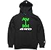 FTD Apparel Men's 4WD Pullover Hooded Sweater - XXL Black