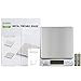 Gosund Portable Digital Kitchen Scale for Jewelry Backlit Display Refined Accuracy 0.1g/0.005oz Maximum Weight 3000g/105.82oz Stainless Steel (Silver)