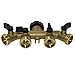 Coolife Garden Hose Splitter Solid Brass Construction 4 Way 3/4