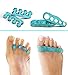 Set of 4 Best Gel Toe Seperators - Straightener, Bunion Corrector for Women and Men. Open + Closed Toe Stretcher Spacer Foot Care Set. Brace for Pain, Crooked Toes, Pedicure, Plantar Fasciitis