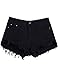 Metee Dresses Womens High Waist Ripped Hole Denim Shorts Jeans