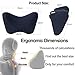 Carridar Car Neck Pillow Ergonomic Neck Support for Car Seat Headrest Sleep Memory Foam Head Neck Rest Cushion Neck Pain Relief Cervical Support Neck Support for Car, Home, Office & Travel, Black