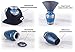 Adera Dreams Small Urns for Human Ashes Keepsake - Set of 4 Blue Memories Mini Cremation Urns - Memorial Ashes Urn with Case, Velvet Pouches and Funnel - Miniature Burial Funeral Urns for Sharing Ash