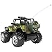 1:15 Scale Super Duty Radio Remote Control Battery Operated Jeep Vehicle Powerful Off Road Cross Country Toy SUV Car with Lights and Sounds, Great Gift for Kids ( Army Green )