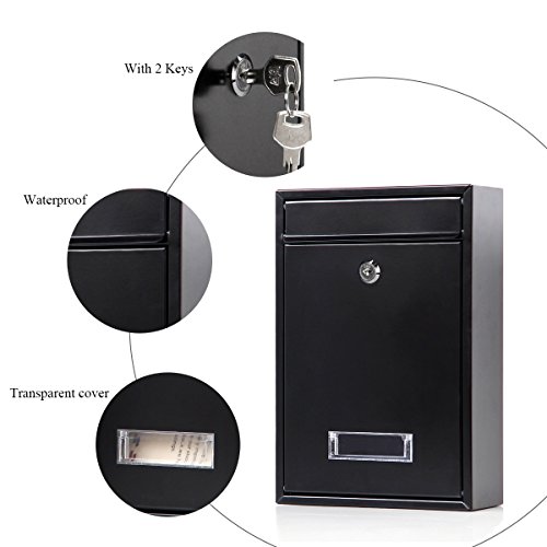 Locking Mailboxes Wall Mounted Vertical Jssmst Key Lock Drop Mail Box