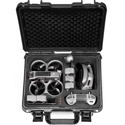 Lekufee Waterproof Hard Case for DJI Avata 2 Drone, Fly More Combo,DJI Goggles 3(NOT for Goggles N3), RC Motion 3, FPV Remote Controller 3 and Accessories(Case Only)