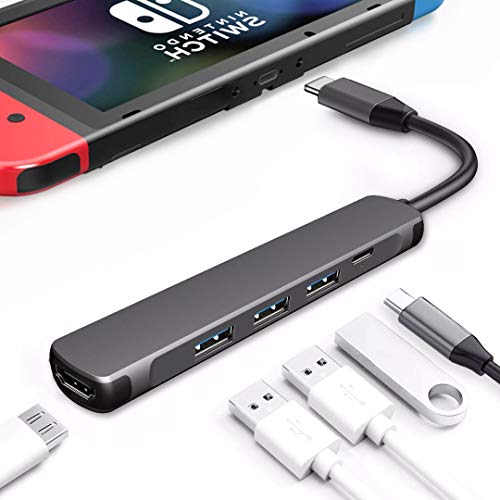 image for RREAKA Switch TV Dock,Portable Charging Stand for Nintendo Switch,Comp