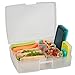 Bentology Bento Lunch Box Set w 5 Removable Nesting Containers- Adaptable Inner Compartment Portion Sizes- Meal Prep Snack Holders for Back to School, Leakproof Durable & BPA Free- Dishwasher Safe