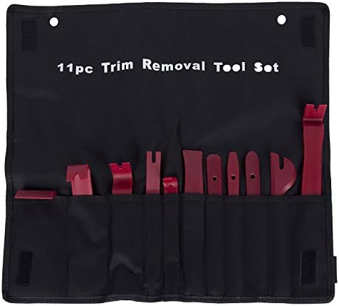 Sadzero 11 PCS Car Trim Removal Tool, Car Door Panel Upholstery Clip Tool Kits with Fastener Remover Install Soundproofing Repair Tools for Stereo Auto