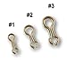 Brass Sinker Eyes - Eyelets for Lead Weight Molds (Size #2, 100 Pieces) - Made in USA