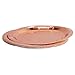 Andaz Press Rose Gold Copper Foil Dessert Plates, 7-inch, 8-Pack, Shiny Metallic Colored Wedding Birthday Baby Shower Party Supplies Decorations Tableware