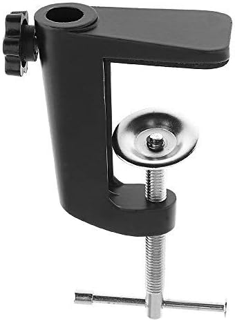 Amazon Com Replacement Aluminum Alloy Cantilever Bracket C Clamp 1 2 Inch 1 2cm Hole Diameter Adjustable Thumb Screws And Non Slip Mat For Mic Stand Table Lamp Desk Clamp Musical Instruments
