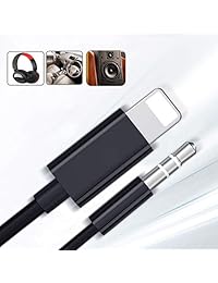 Cable auxiliar para iPhone de 0.138 in, compatible con iPhone Xr Xs Max 8Plus 7 Plus 6 6Plus iPod iPad de 3,3 pies, cable adaptador para coche, Home Stereo auriculares estéreo de coche altavoz adaptador de auriculares