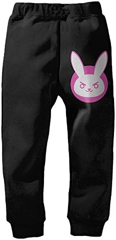 3 Toddler D.va Logo Drawstring Fleece Pant For Boys &amp; Girls Black